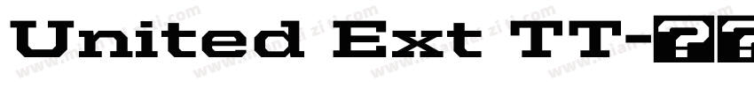 United Ext TT字体转换